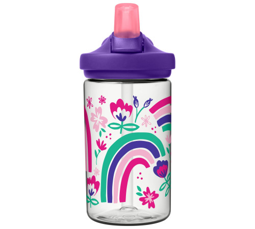 Пляшка CamelBak Eddy+ Kids 400ml веселка та квіти