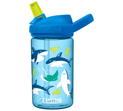 Пляшка CamelBak Eddy+ Kids 400ml блакитні акули