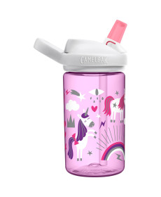 Пляшка CamelBak Eddy+ Kids 400ml рожева з єдинорігами