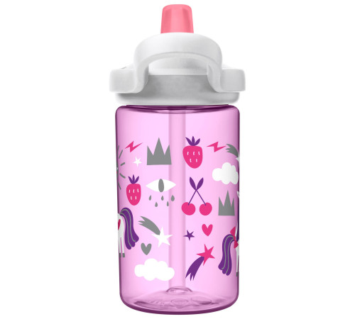 Пляшка CamelBak Eddy+ Kids 400ml рожева з єдинорігами