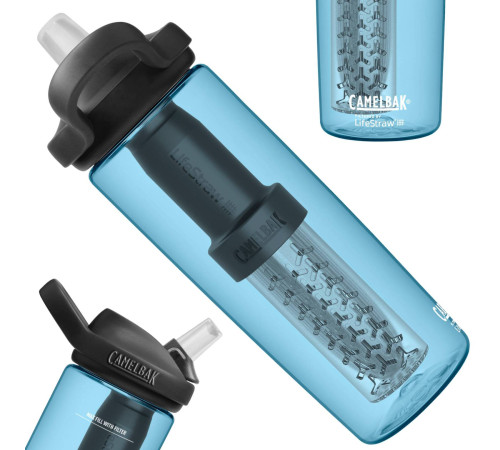 Пляшка CamelBak eddy+ LifeStraw 600ml голуба