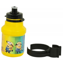 Велосипедна пляшка Minionki 350 ml жовта з ручкою inSPORTline