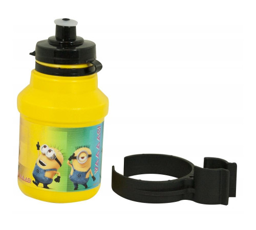 Велосипедна пляшка Minionki 350 ml жовта з ручкою inSPORTline