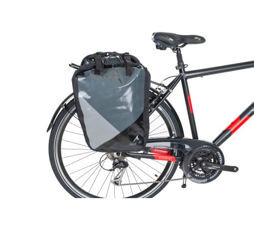 Сумка на багажник MERIDA WATERPROOF PANNIER II 2x30L сіра Сумка на багажник MERIDA WATERPROOF PANNIER II 2x30L сіра