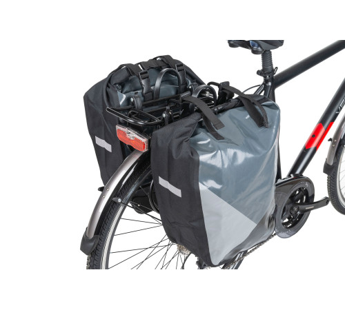 Сумка на багажник MERIDA WATERPROOF PANNIER II 2x30L сіра Сумка на багажник MERIDA WATERPROOF PANNIER II 2x30L сіра