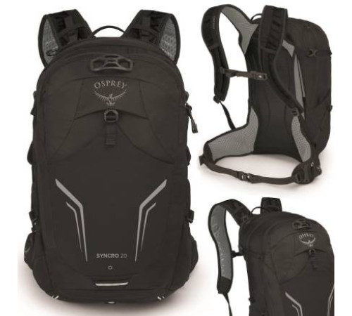 Plecak OSPREY SYNCRO 20 BLACK 20L Plecak OSPREY SYNCRO 20 BLACK 20L