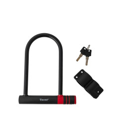 Велозамок U-LOCK на ключ TonyON TY30112x195x245мм + ручка,чорний
