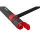 Велозамок U-LOCK на ключ TonyON TY30112x195x245мм + ручка,чорний