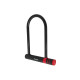 Велозамок U-LOCK на ключ TonyON TY30112x195x245мм + ручка,чорний