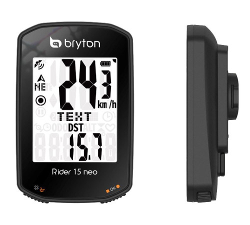 Велонавігатор BRYTON RIDER 15 NeoE - чорний Велонавігатор BRYTON RIDER 15 NeoE - чорний
