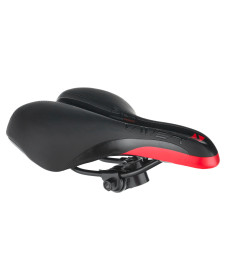 Сідло VADER VD1152G MTB чорно-червоне + хомут