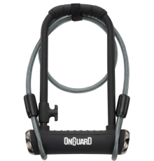 Замок ONGUARD PitBull DT 8005X X-Series U-LOCK - 14 Мм 115 Мм 230 Мм - 5 Х Ключів З Кодом + Мотузка 10 Мм 120 См ЧОРНИЙ