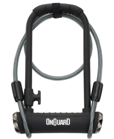 Замок ONGUARD PitBull DT 8005X X-Series U-LOCK - 14 Мм 115 Мм 230 Мм - 5 Х Ключів З Кодом + Мотузка 10 Мм 120 См ЧОРНИЙ