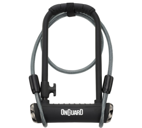 Замок ONGUARD PitBull DT 8005X X-Series U-LOCK - 14 Мм 115 Мм 230 Мм - 5 Х Ключів З Кодом + Мотузка 10 Мм 120 См ЧОРНИЙ