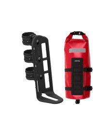 Велосумка ZEFAL BIKEPACKING FORK BAG WITH ADVENTURE FORK PACK & HOLDER - червона