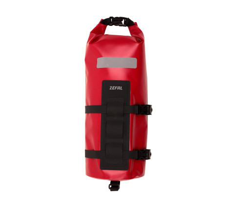 Велосумка ZEFAL BIKEPACKING FORK BAG WITH ADVENTURE FORK PACK & HOLDER - червона