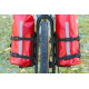 Велосумка ZEFAL BIKEPACKING FORK BAG WITH ADVENTURE FORK PACK & HOLDER - червона
