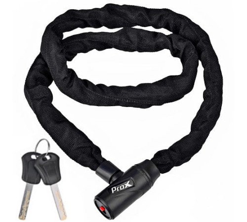 Замок велосипедний на замок PROX ARMOR CHAIN LOCK 6X1200мм Замок велосипедний на замок PROX ARMOR CHAIN LOCK 6X1200мм