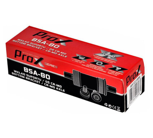 Каретка велосипедна PROX BSA-80 квадрат 68x122,5мм Каретка велосипедна PROX BSA-80 квадрат 68x122,5мм