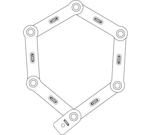 Замок велосипедний ABUS UGRIP BORDO™ 5700/80 - чорний Замок велосипедний ABUS UGRIP BORDO™ 5700/80 - чорний