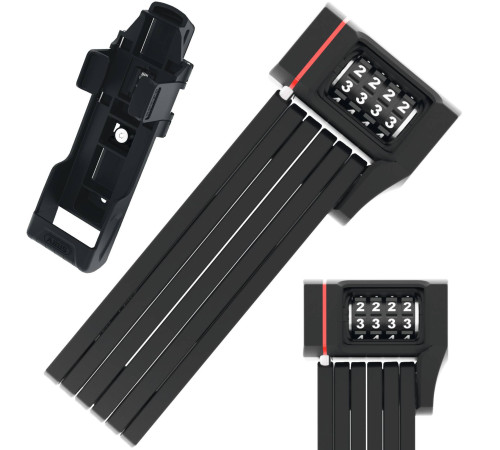 Велосипедний замок ABUS BORDO UGRIP 5700C/80 BK + кріплення SH Велосипедний замок ABUS BORDO UGRIP 5700C/80 BK + кріплення SH