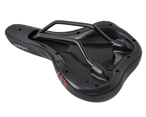 Сідло MTB cross VADER VD1151d-05 для чоловіків, чорно-червоне