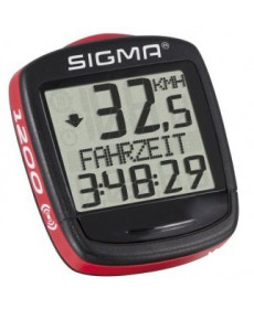 Велокомп'ютер бездротовий SIGMA BASE BC-1200, чорно-червоний