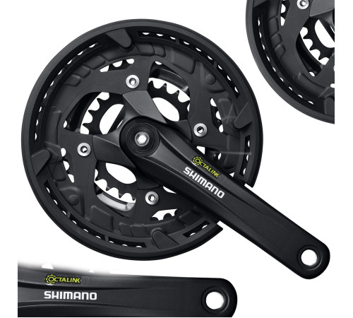 Шатун p+l 48x36x26/175мм SHIMANO FC-T4010 Alivio - чорний Шатун p+l 48x36x26/175мм SHIMANO FC-T4010 Alivio - чорний