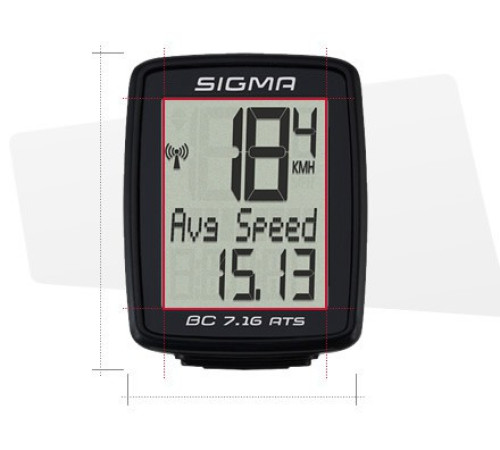Велокомп'ютер безпровідниковий Sigma Sport BC 7.16 ATS (LIS717) - чорний Велокомп'ютер безпровідниковий Sigma Sport BC 7.16 ATS (LIS717) - чорний