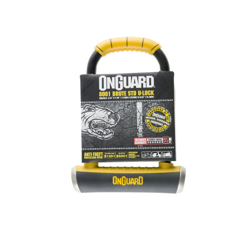 Велозамок ONGUARD Brute STD 8001 U-LOCK - 5 ключів з кодом