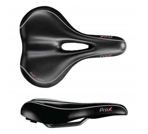 Сідло VELO PROX VL-6182 D2 ZONE FULL CUT, GEL, жіноче чорне Сідло VELO PROX VL-6182 D2 ZONE FULL CUT, GEL, жіноче чорне