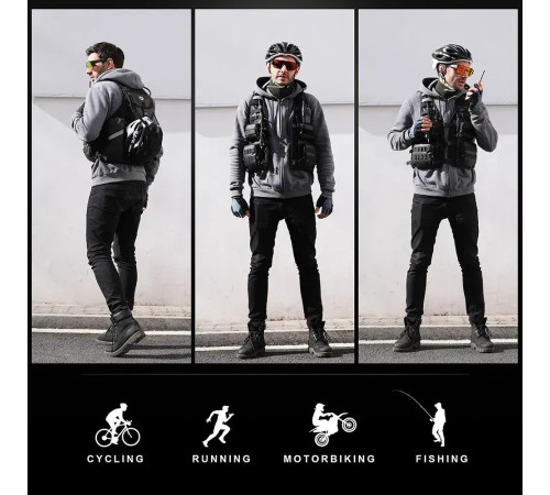 Жилет Rhinowalk Cycling-Moto L M101B, чорний Жилет Rhinowalk Cycling-Moto L M101B, чорний