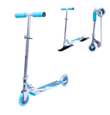  Дитячий самокат 2в1 WORKER Snow Spider PRO блакитний