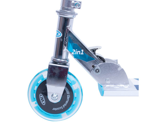 Дитячий самокат 2в1 WORKER Snow Spider PRO блакитний