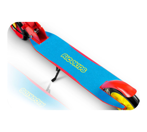 Дитячий самокат Ricokids Kodi блакитно-червоний