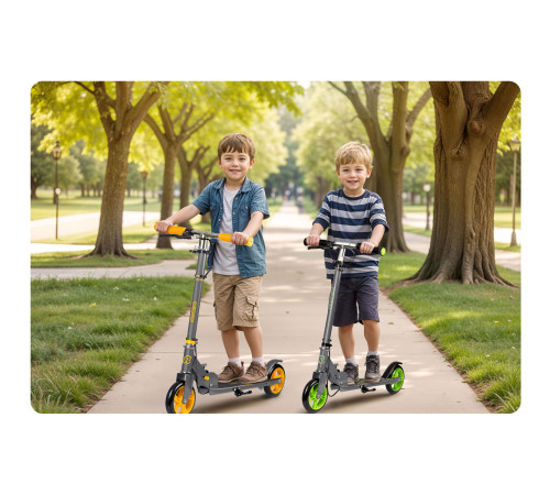 Дитячий самокат Ricokids Kodi сірий