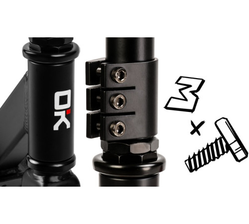 Самокат трюковий SOKE EVO чорно-синій