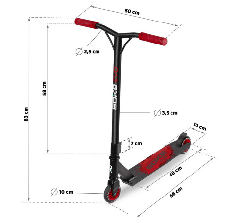 Hulajnoga SOKE EVO red