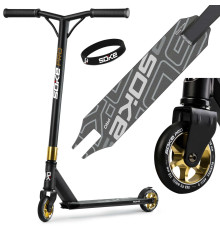 Самокат трюковий SOKE PRO золотисто-чорний