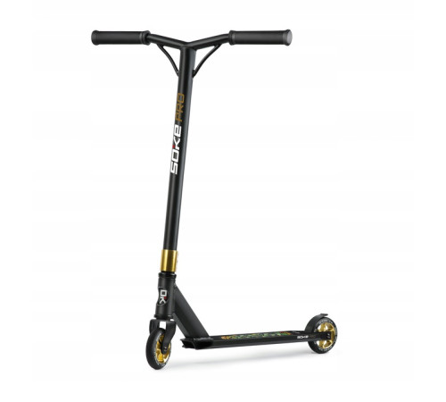 Самокат трюковий SOKE PRO золотисто-чорний