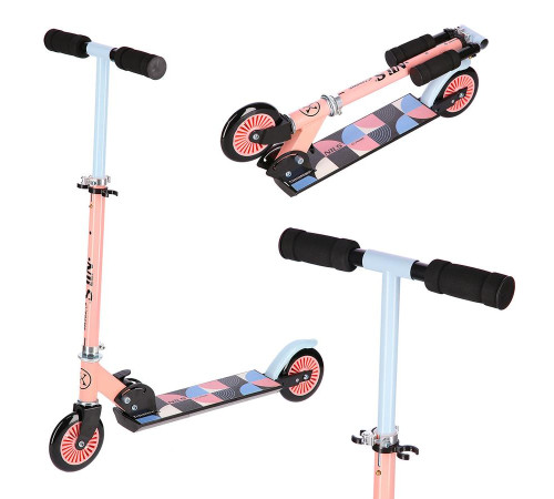 Самокат дитячий NILS EXTREME HD026 блакитно-рожевий