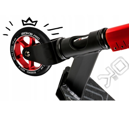 Самокат трюковий SOKE PRO червоний