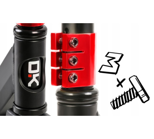 Самокат трюковий SOKE PRO червоний