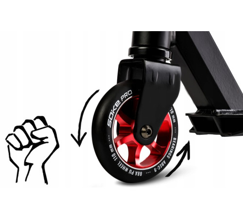 Самокат трюковий SOKE PRO червоний