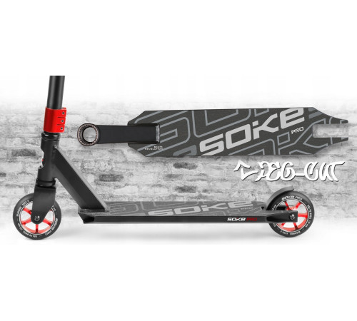 Самокат трюковий SOKE PRO червоний