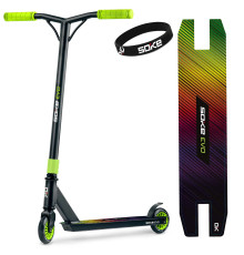 Самокат трюковий SOKE EVO чорно-зелений