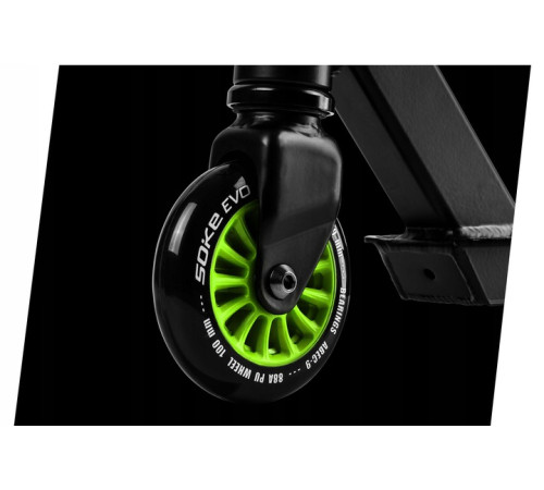 Самокат трюковий SOKE EVO чорно-зелений
