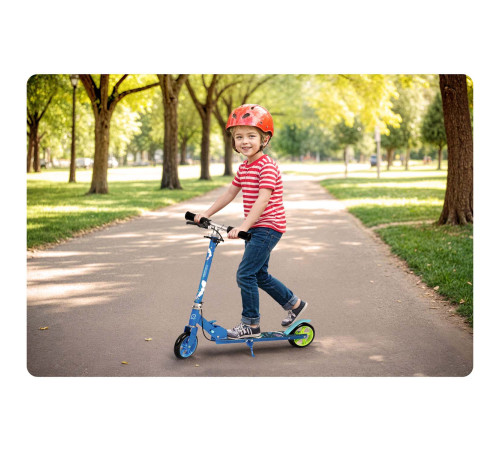 Дитячий самокат Ricokids Kodi Cosmos синій