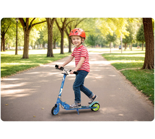 Дитячий самокат Ricokids Kodi Cosmos синій