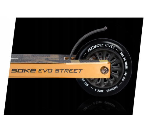 Самокат трюковий SOKE EVO чорно-золотистий